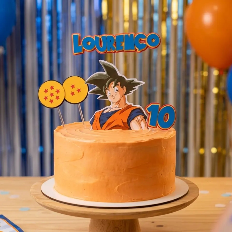 Topo de Bolo Dragon Ball 1