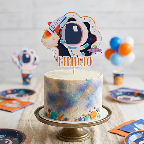 Topo de Bolo Astronauta