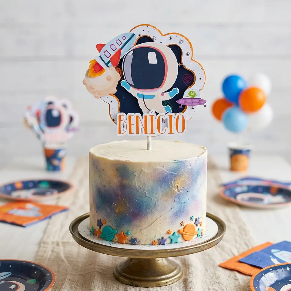 Topo de Bolo Astronauta 1