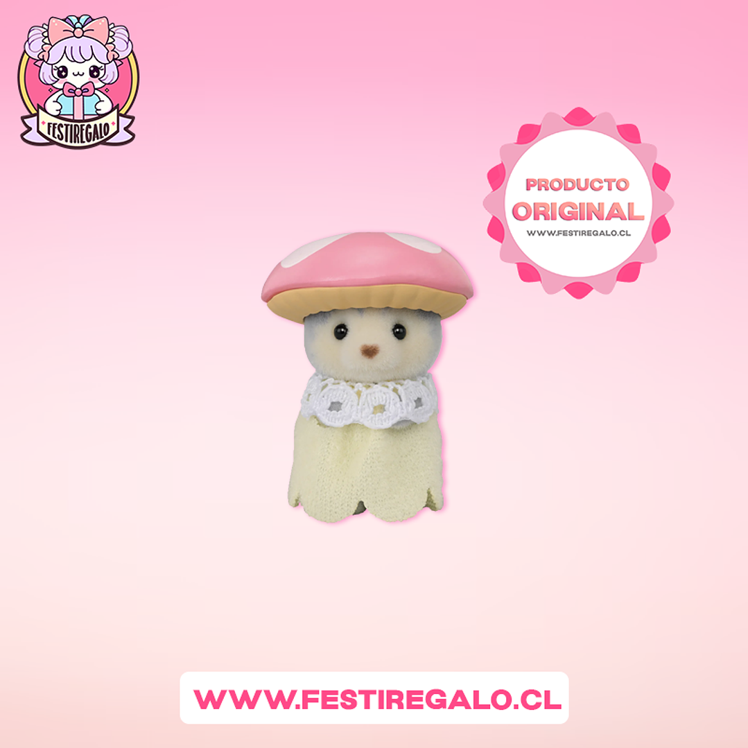Sylvanian families - Huskycon disfraz de hongo 1