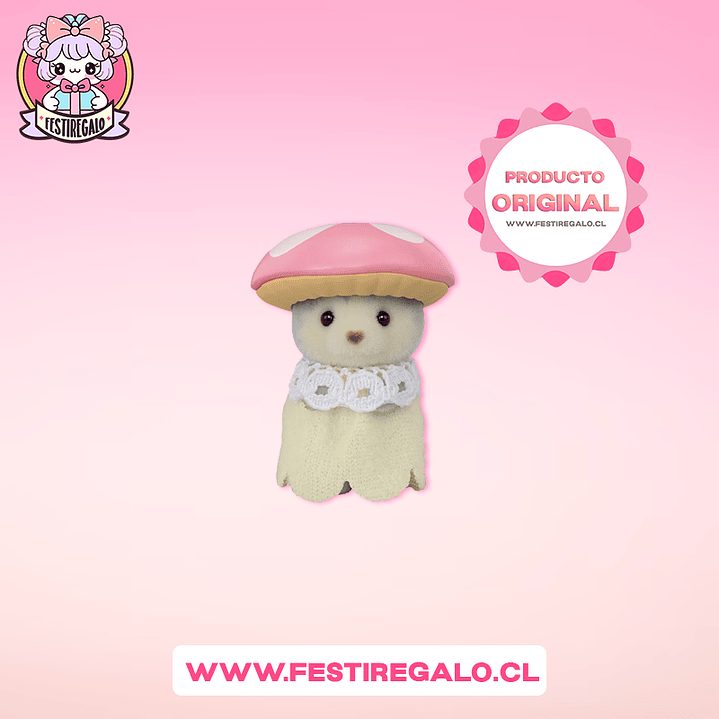 Sylvanian families - Huskycon disfraz de hongo 1