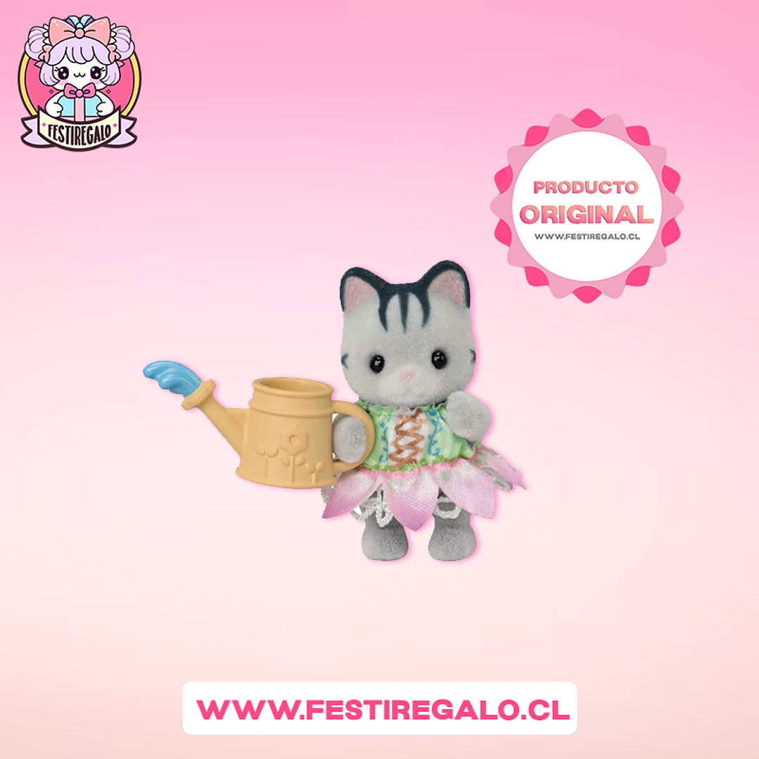Sylvanian families - Gatita bicolor con regadera 1