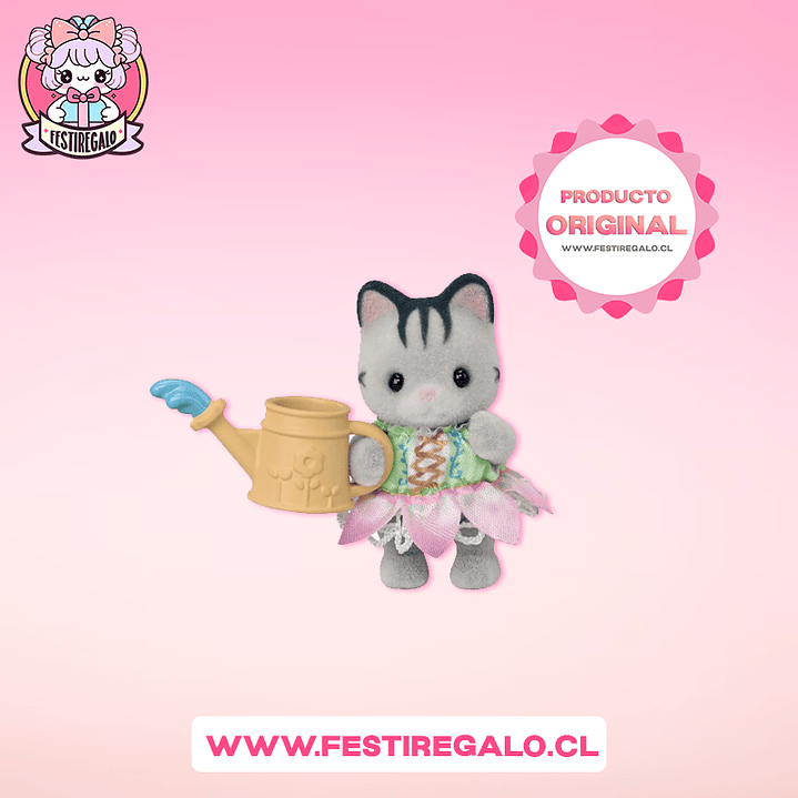 Sylvanian families - Gatita bicolor con regadera 1