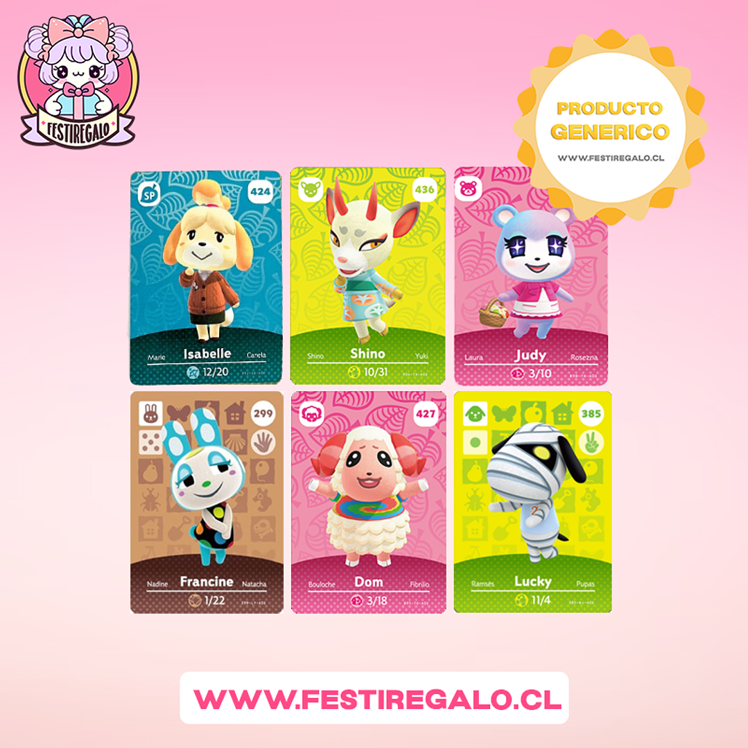 Animal crossing - Amiibo card (compatible 