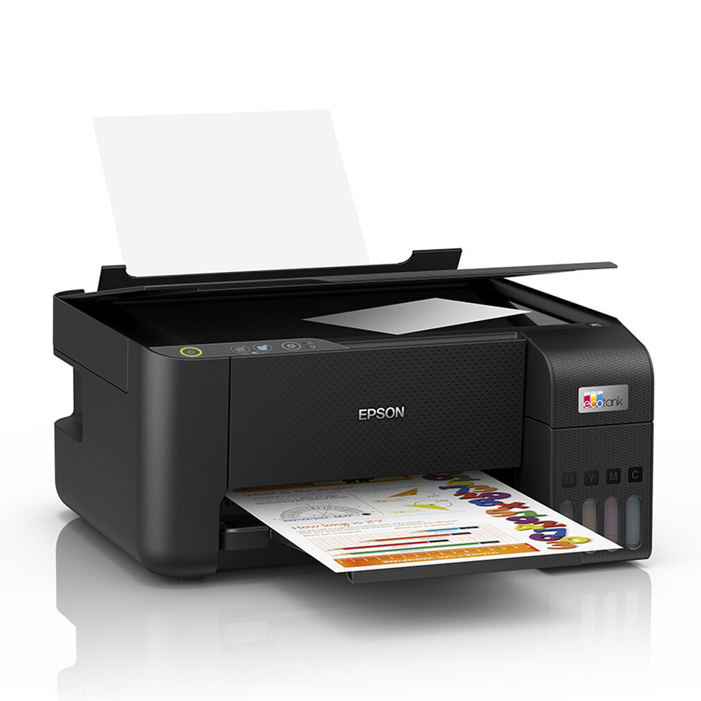 Multifuncional Epson EcoTank L3210, Tinta Color, +A4, Impresora – Fotocopiadora – Scanner 3