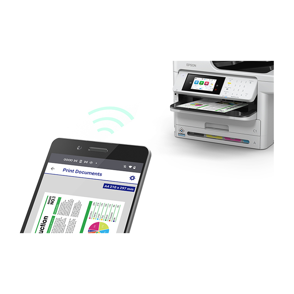 Multifuncional Epson WorkForce Pro WF-C5891, Tinta Color, +A4, Wi-Fi, Ethernet, Impresora – Fotocopiadora – Scanner – Fax 5
