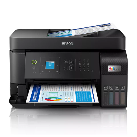 Multifuncional Epson EcoTank L5590, Tinta Color, +A4, Wi-Fi, Ethernet, Impresora – Fotocopiadora – Scanner – Fax