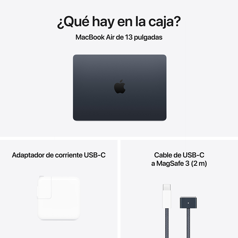 Notebook Apple MacBook Air, M4 (CPU 10C – GPU 10C – NE 16C), macOS Sequoia, RAM 24 GB, SSD 512 GB, 13″, Midnight 4