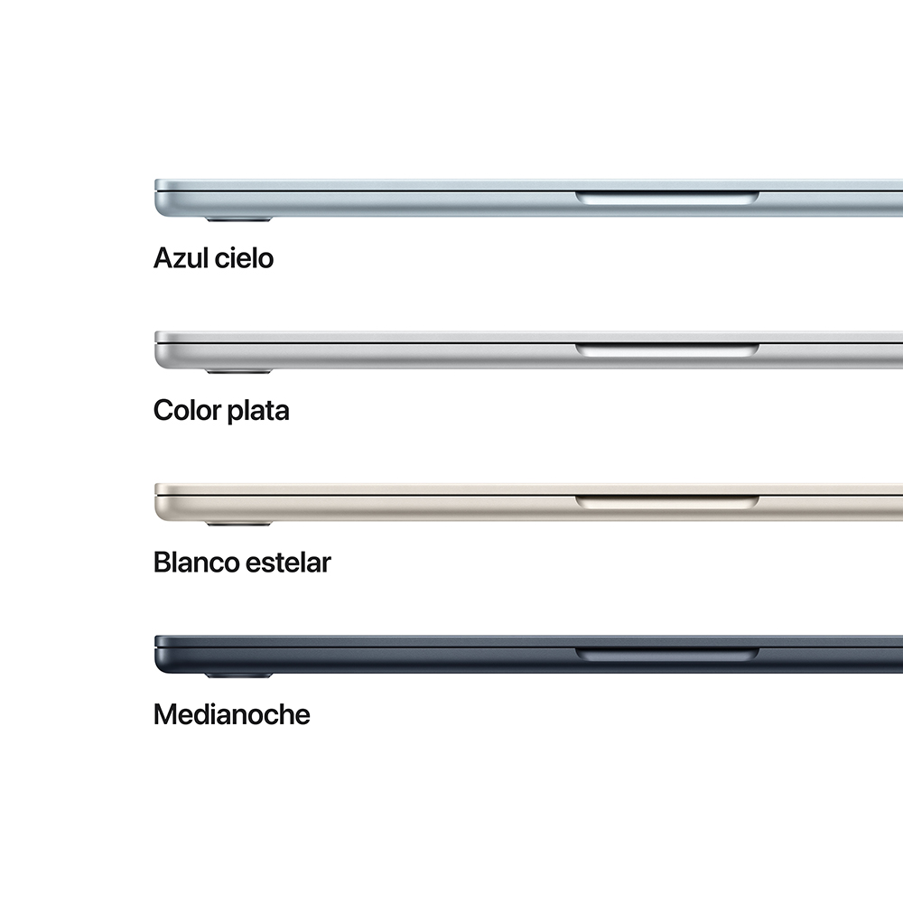 Notebook Apple MacBook Air, M4 (CPU 10C – GPU 10C – NE 16C), macOS Sequoia, RAM 24 GB, SSD 512 GB, 13″, Midnight 5