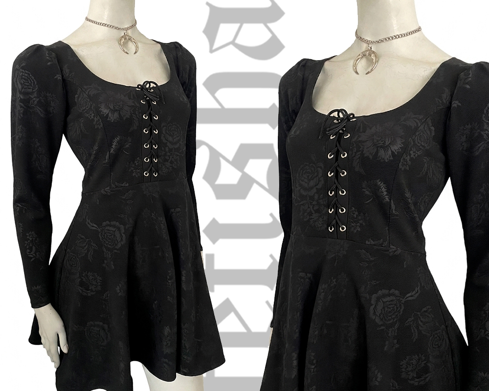 Vestido Black Roses