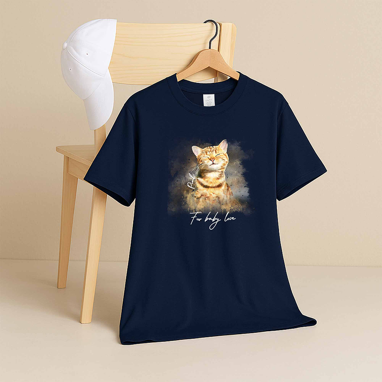Custom Turn Photo into Art Pet Adventures Unisex Crewneck T-shirt S-5XL Watercolor Style Gift for Dog & Cat Lovers 5