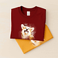 Custom Turn Photo into Art Pet Adventures Unisex Crewneck T-shirt S-5XL Watercolor Style Gift for Dog & Cat Lovers - thumbnail 6