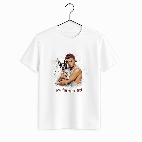 Custom Turn Photo into Personality Art Pet Portrait Unisex Crewneck T-shirt S-5XL Illustration Style Pet Lover Gift