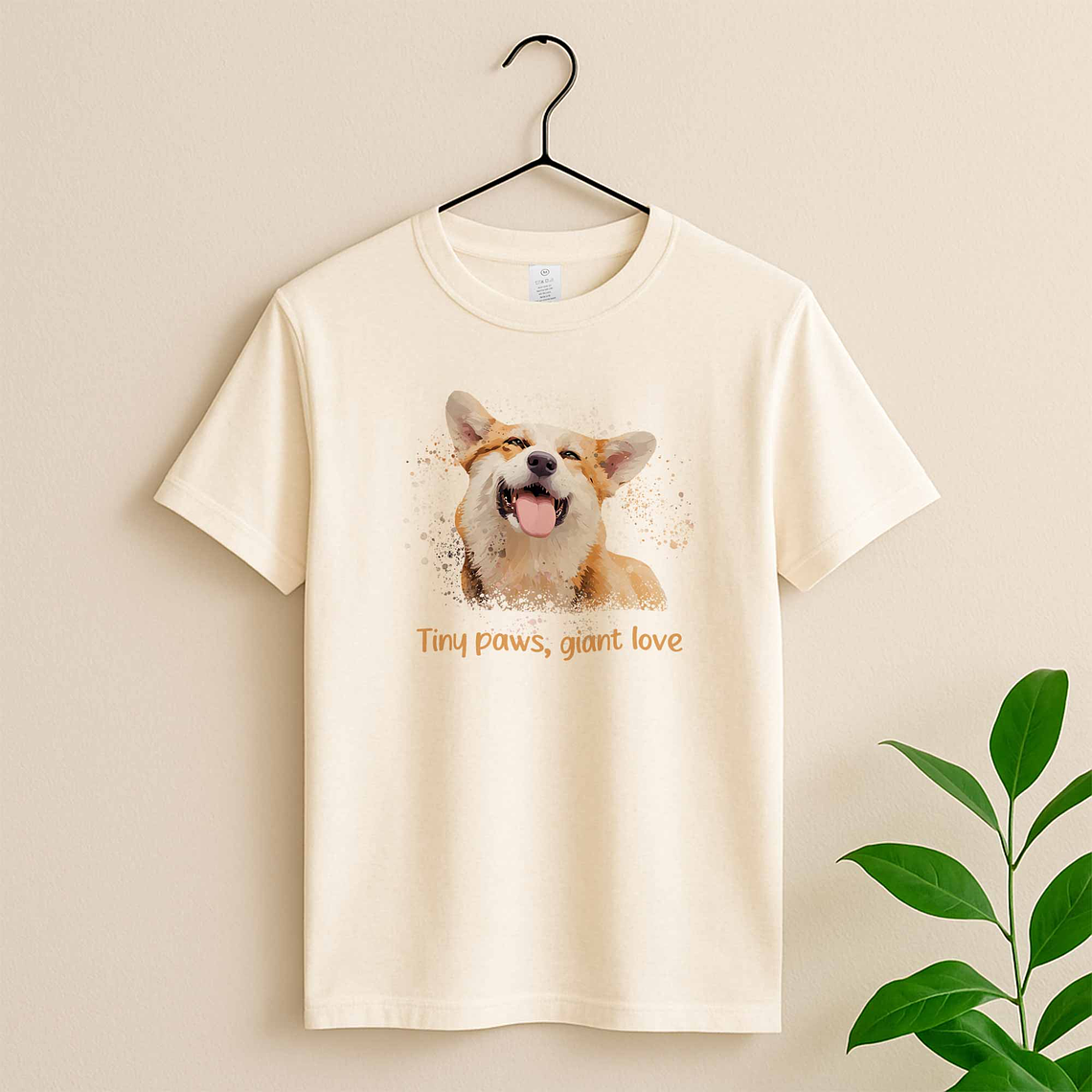 Custom Turn Photo into Personality Art Pet Portrait Unisex Crewneck T-shirt S-5XL Illustration Style Pet Lover Gift 4