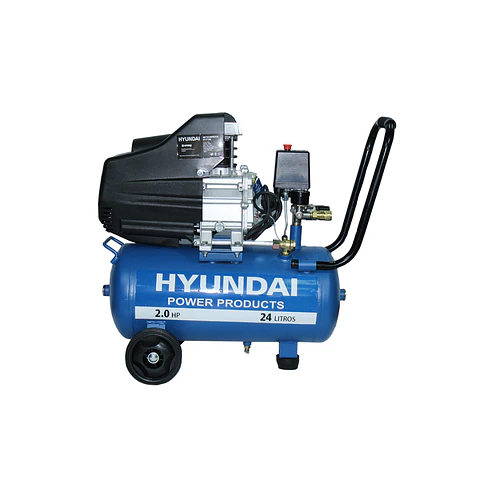Compresor Hyundai Monofásico 2HP 24L 115psi Directo