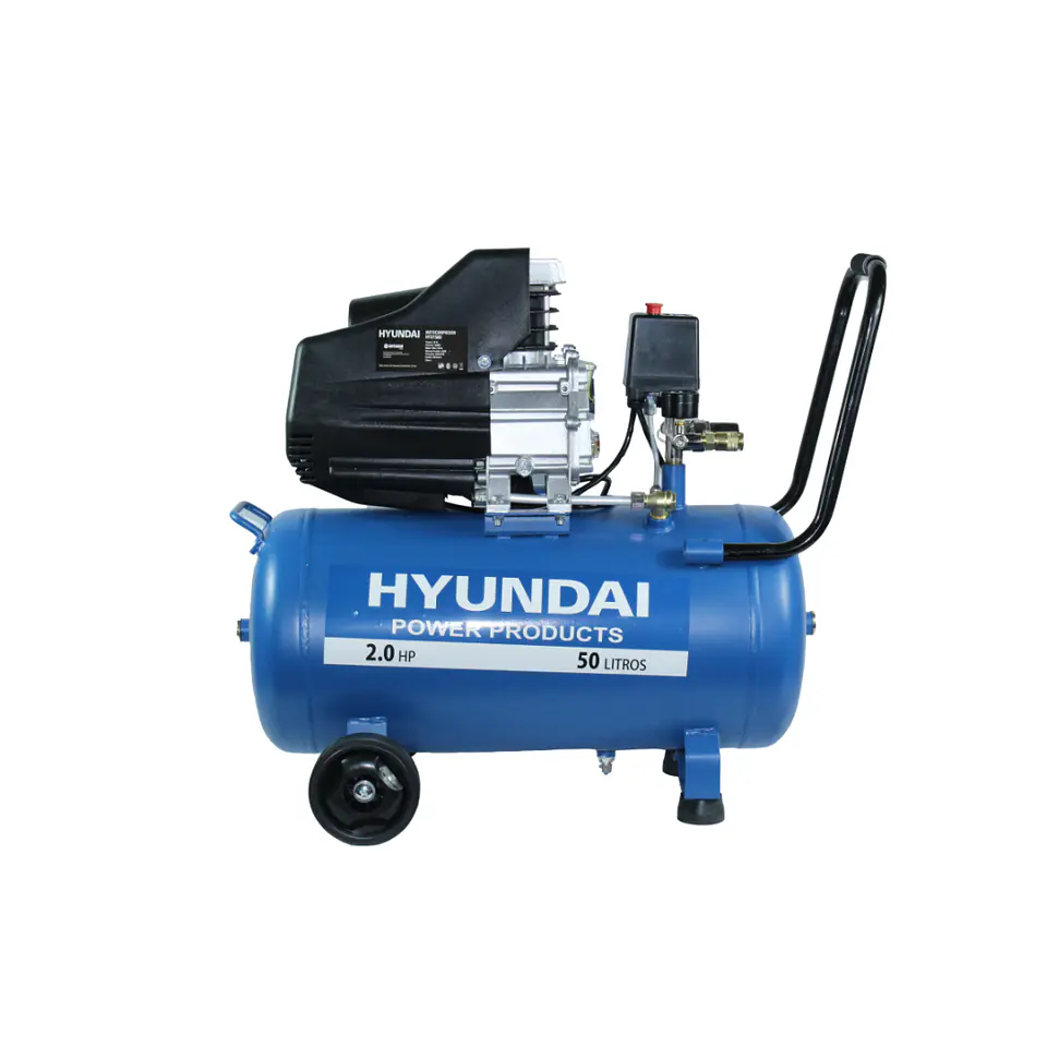 COMPRESOR HYUNDAI MONOFÀSICO 2HP 50L 115PSI DIRECTO 1