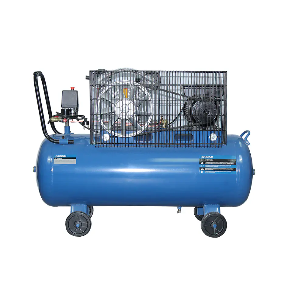 COMPRESOR HYUNDAI MONOFÁSICO 3HP 100L 115PSI CORREA 3