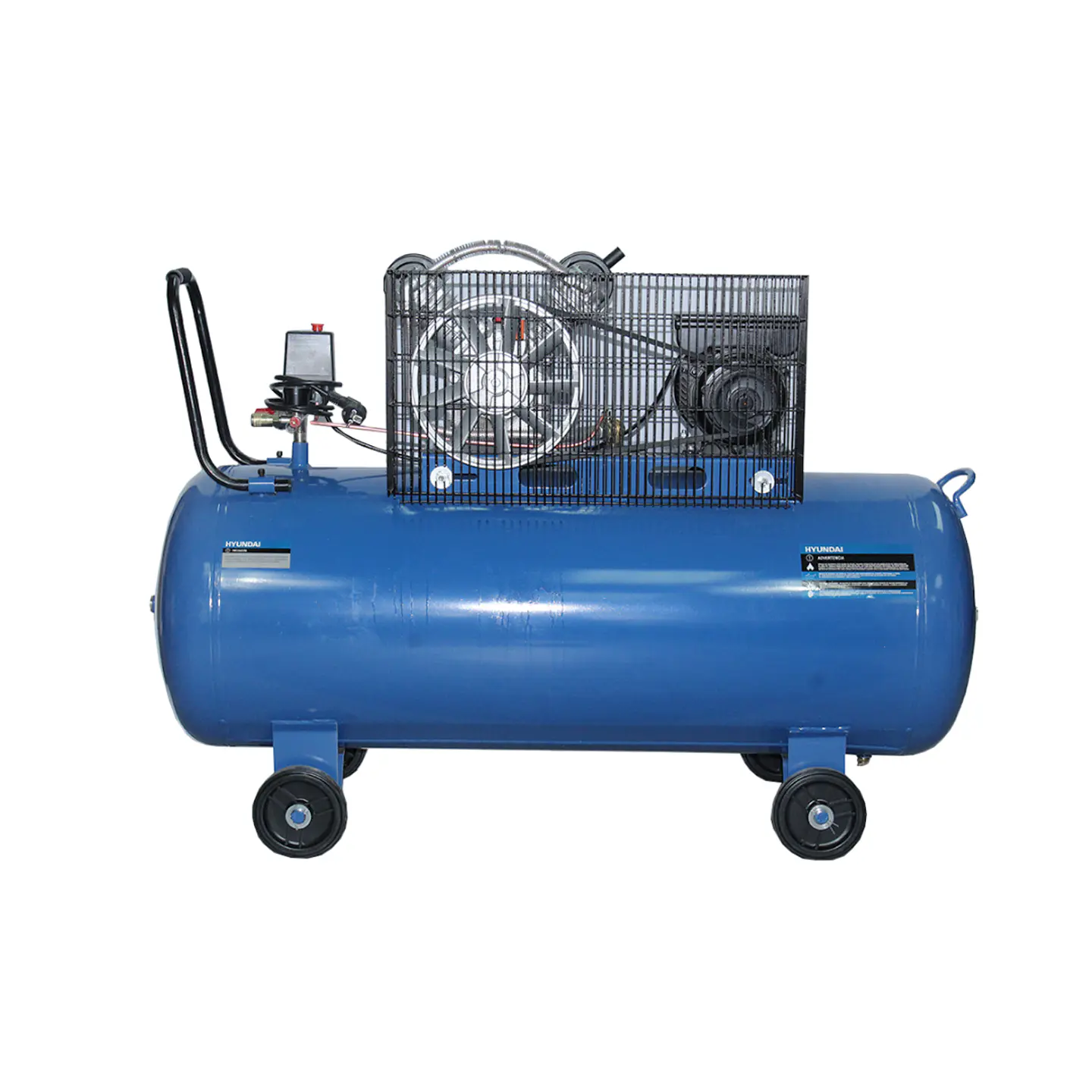 COMPRESOR HYUNDAI MONOFÁSICO 3HP 200L 115PSI CORREA 3
