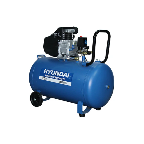 Compresor Hyundai Monofásico 2HP 100L 115psi Directo