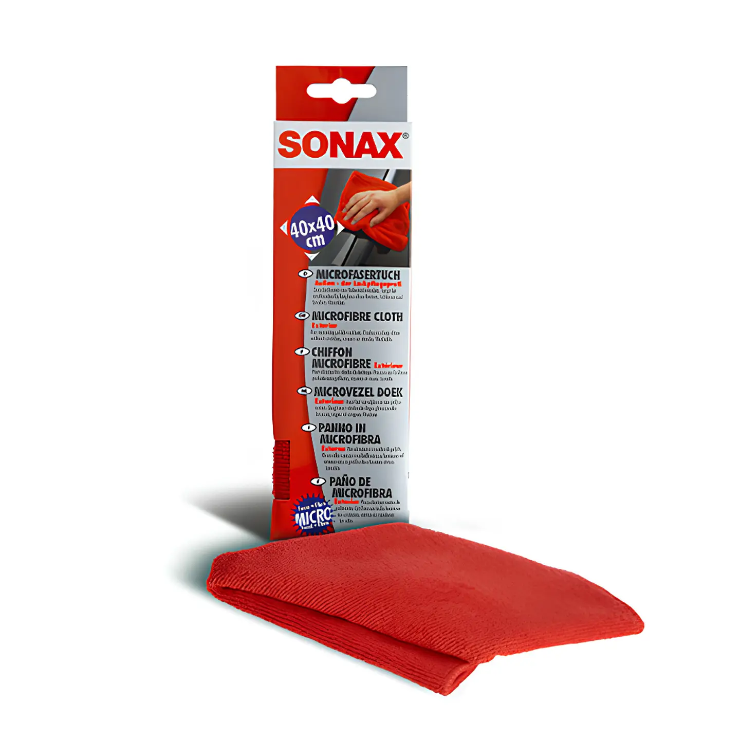 PAÑO DE MICROFIBRA PARA EXTERIOR 40 X 40 CM SONAX 1