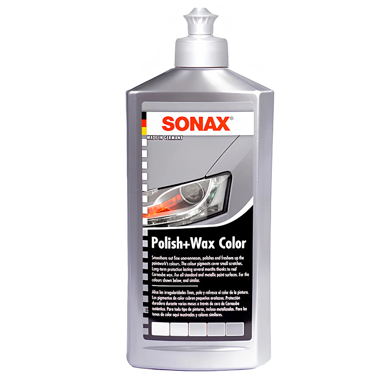 POLISH WAX CERA COLOR GRIS PLATA 500 ML SONAX 1