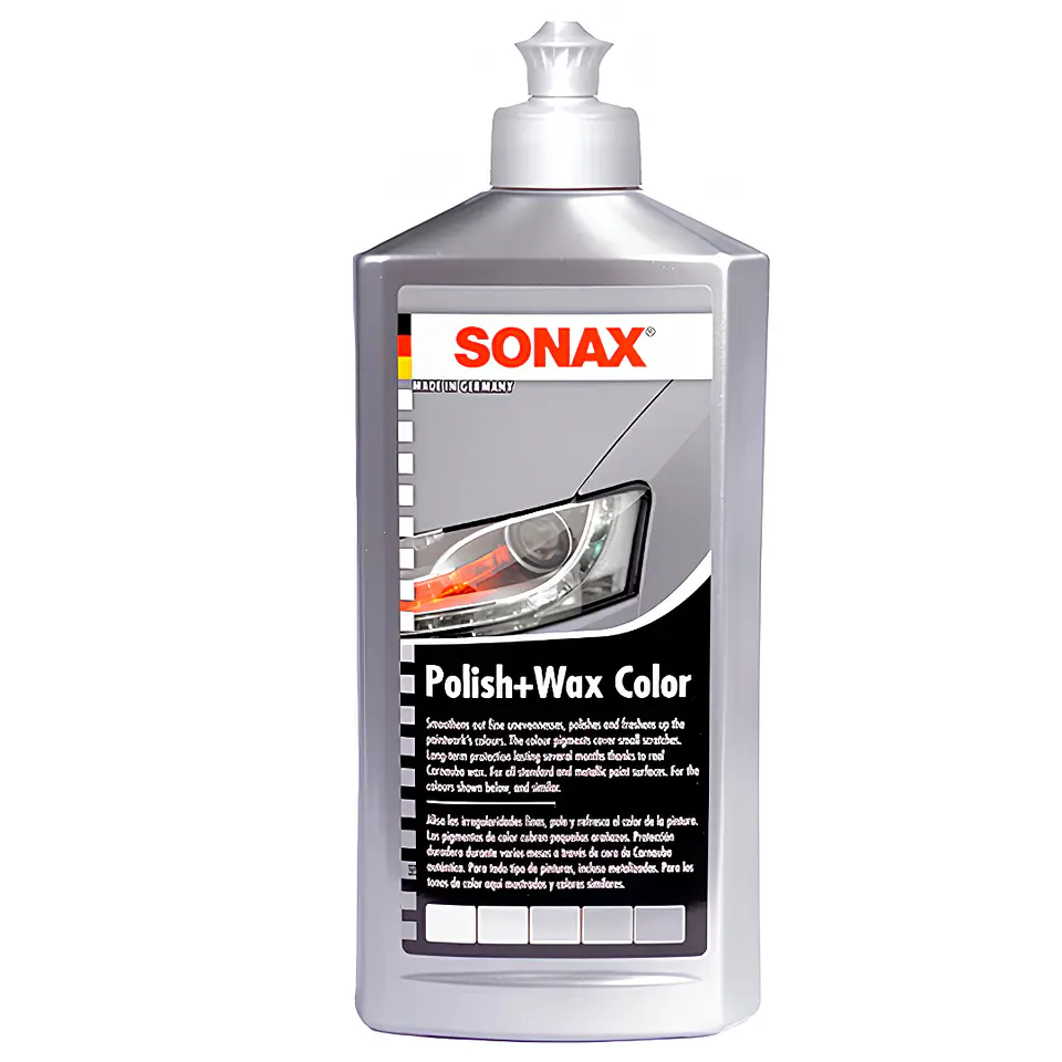 POLISH WAX CERA COLOR GRIS PLATA 500 ML SONAX 1