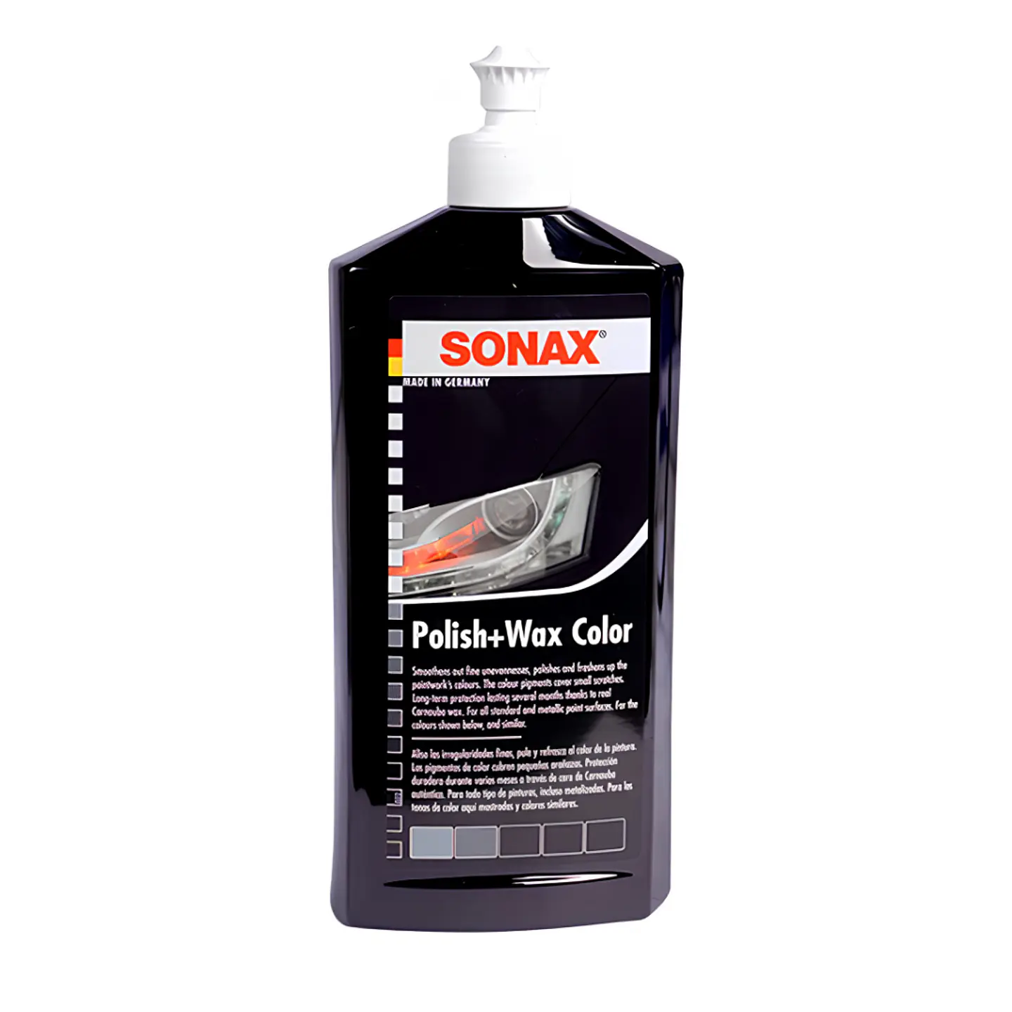 POLISH WAX CERA COLOR NEGRO 500 ML SONAX 1