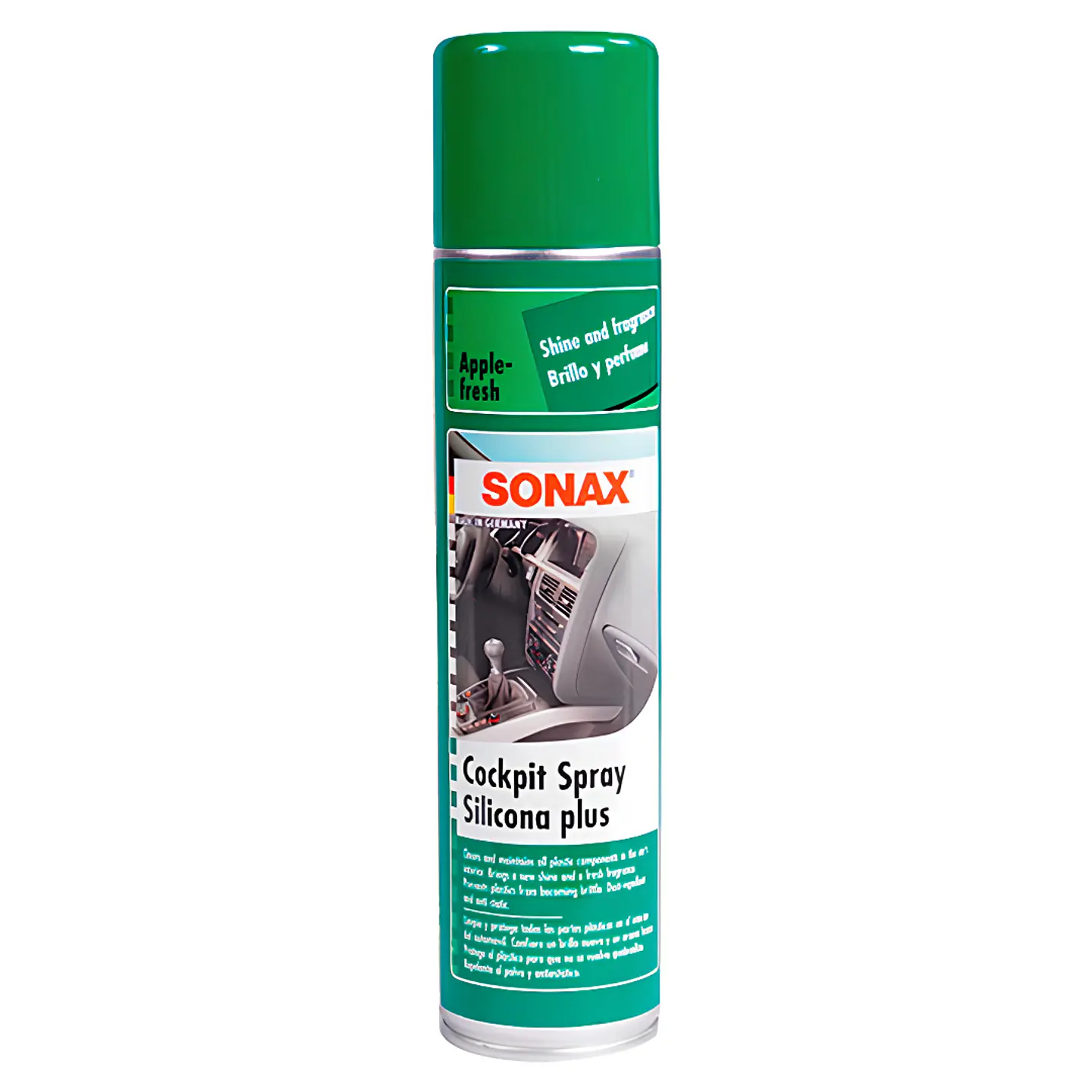 SILICONA AROMA MANZANA EN AEROSOL 400 ML SONAX 1