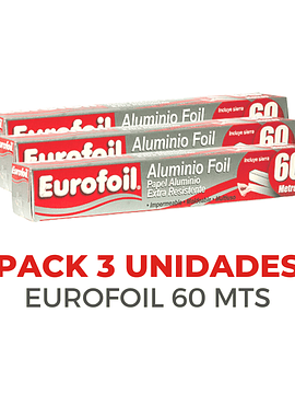 PACK 3 unidades Eurofoil 60 Mts / Caja