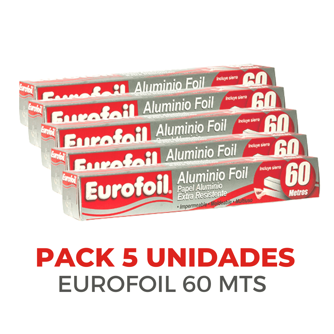 PACK 5 unidades Eurofoil 60 Mts / Caja 