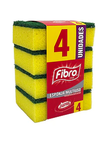 Esponja lisa x4 conveniente