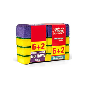 Esponja Lisa 6+2