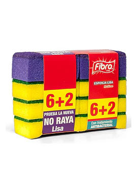 Esponja Lisa 6+2