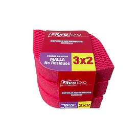 Esponja Fibro Pro 3x2 Roja