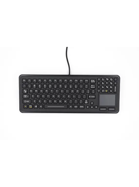 iKey SLK-97-TP - Teclado Selado com Touchpad Integrado e Retroiluminação (Preto)
