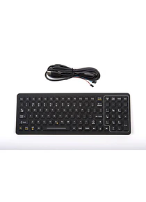 iKey SLK-101-8L-OEM - Teclado OEM Fino e Robusto com 8 Níveis de Retroiluminação