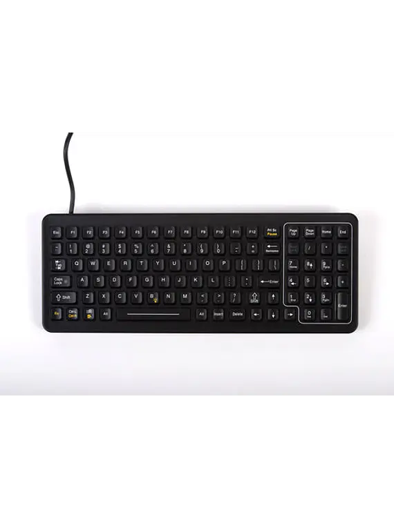 iKey SLK-101-8L - Teclado Fino e Robusto com 8 Níveis de Retroiluminação