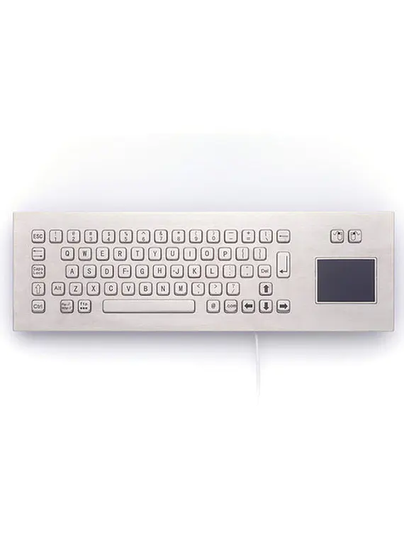 iKey PM-65-TP-SS - Teclado em Aço Inoxidável para Montagem em Painel com Touchpad