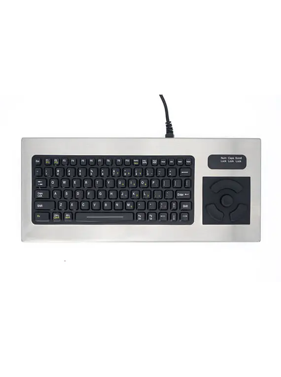 iKey DT-810-FSR - Teclado Compacto em Aço Inoxidável com Resistor Sensível à Força (FSR)