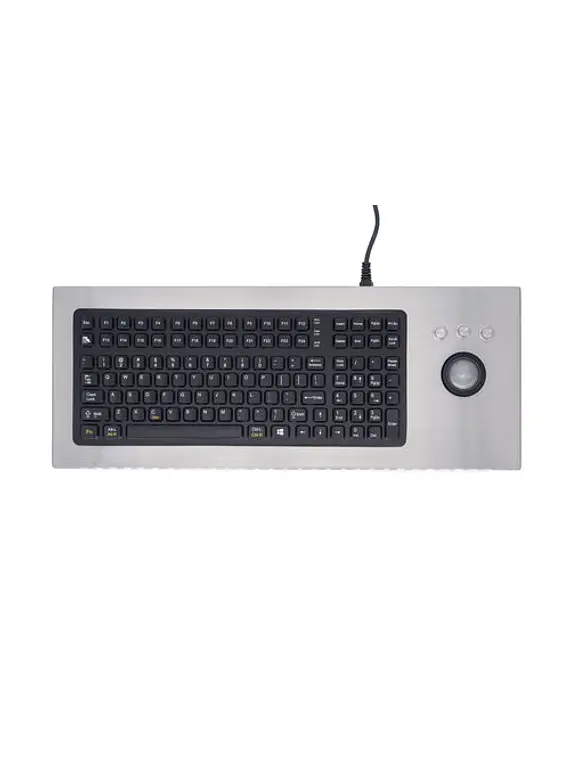 iKey DT-2000-TB - Teclado em Aço Inoxidável com Trackball Integrada