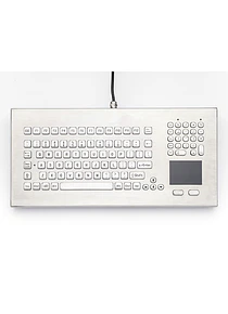 iKey DT-102-SS - Teclado em Aço Inoxidável com Touchpad
