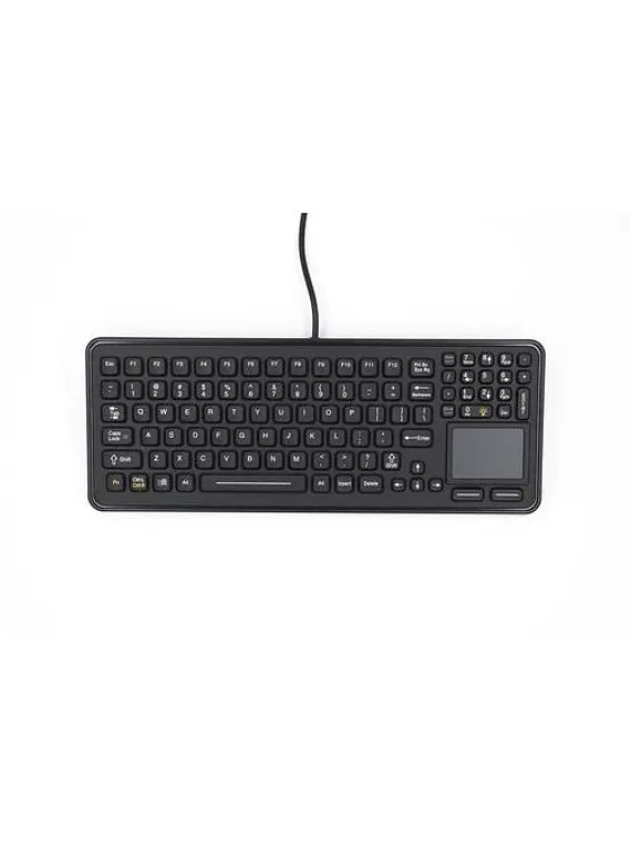 iKey SLK-97-TP - Teclado Selado com Touchpad Integrado e Retroiluminação (Preto)