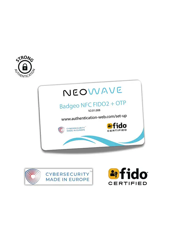 NEOWAVE BADGEO NFC FIDO2 + OTP
