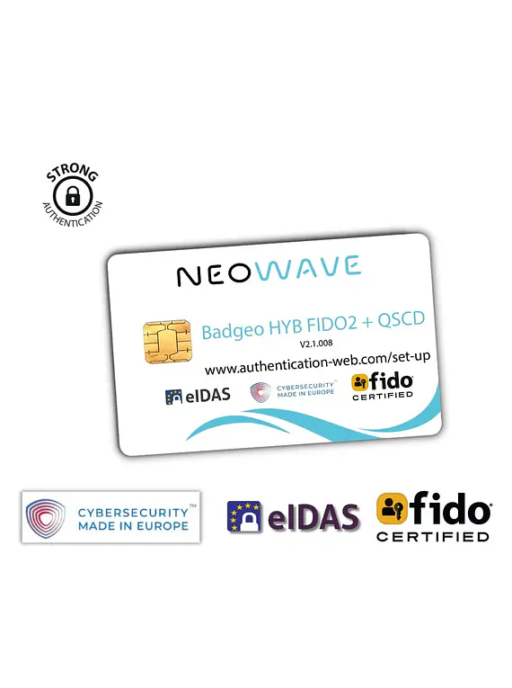 NEOWAVE BADGEO HYB FIDO2 + QSCD