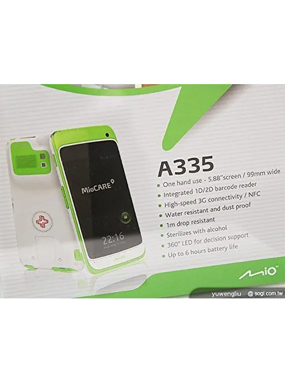 Mitac MioCare A335 3G com Leitor 2D, NFC e RFID