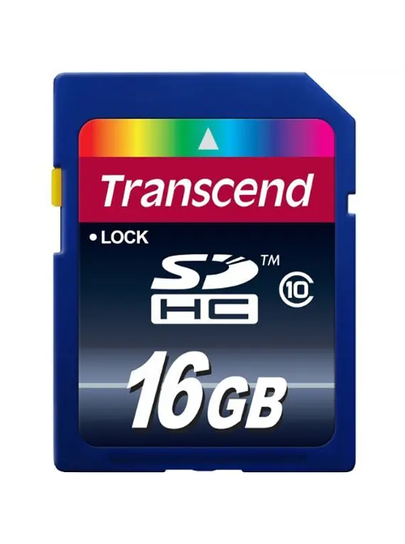 Cartão de Memória SDHC Transcend 16 GB Classe 10