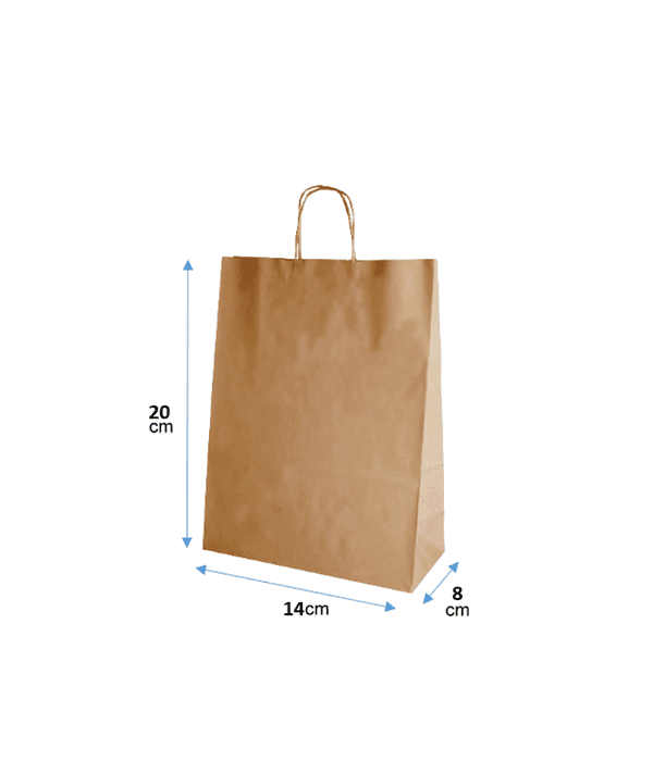 Bolsas papel craft pequeña