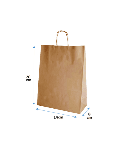 Bolsas papel craft pequeña