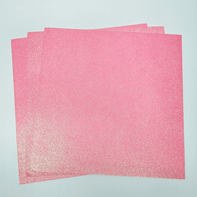 Cartulina Glitter - Tonos Rosa