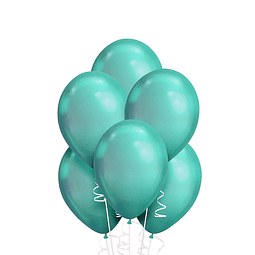 Globo Liso Glam 9 Cromado Verde 12 Uni